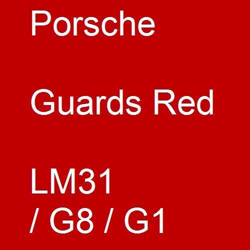 Porsche, Guards Red, LM31 / G8 / G1.